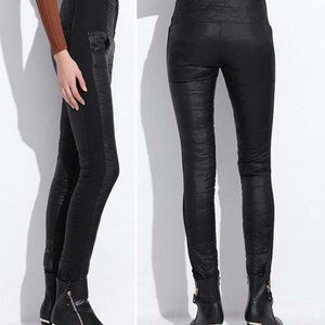 Zulily Garemay Black Mid-Rise Down Feather Snow Pants Ski Bunny